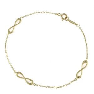 ✨Authentic Tiffany & Co 18k Gold Endless Infinity Bracele S✨